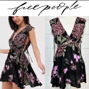 Free People Marnie Printed Mini Dress Size XS